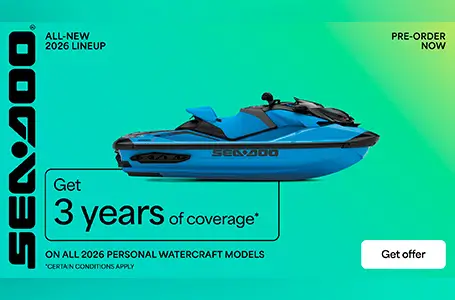 Read more about the article Pre-order and get 3 years of coverage on all 2026 Sea-Doo PWC models – PWC