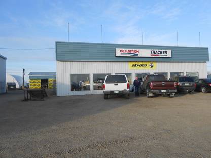 Amey Motorsports photo of the view outside the store from one of the buildings